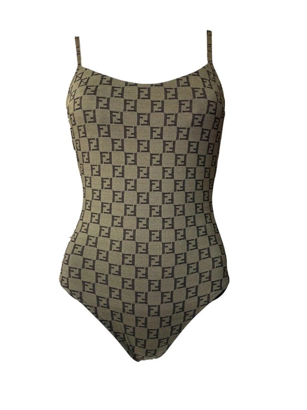 Vintage Fendi FF Monogram One-Piece Swimsuit